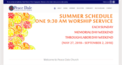 Desktop Screenshot of peacedalechurch.org