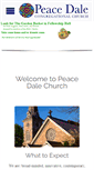 Mobile Screenshot of peacedalechurch.org