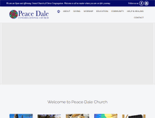 Tablet Screenshot of peacedalechurch.org
